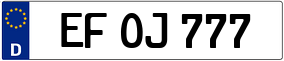 Truck License Plate